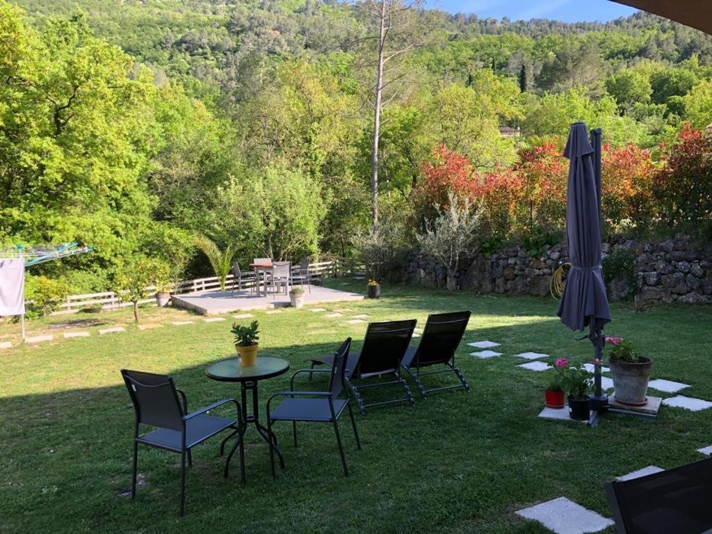 Studio Calme Et Agreable Avec Acces Jardin Partage Le Bar-sur-Loup 외부 사진